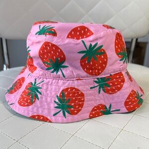Pink Strawberry Bucket Hat size S